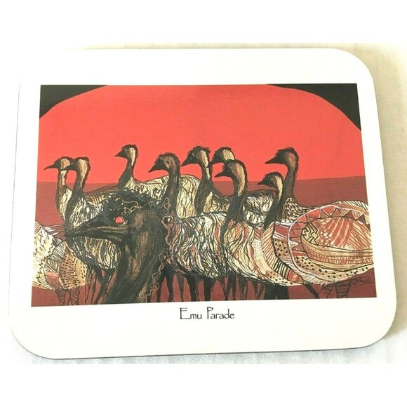 VTG Jason Designer Collection Coasters Set Of 6 Australian Indigenous Art Lined - Picture 8 of 11